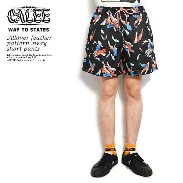 40％OFF SALE セール CALEE キャリー Allover feather pattern