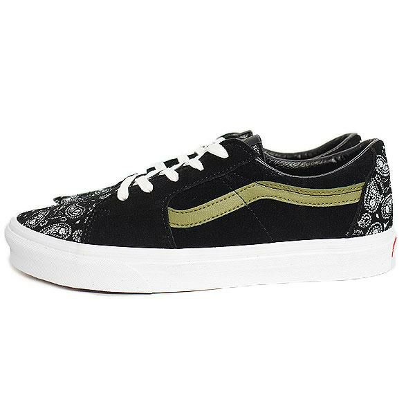 VANS バンズ Sk8-Low (Paisley Suede) Black