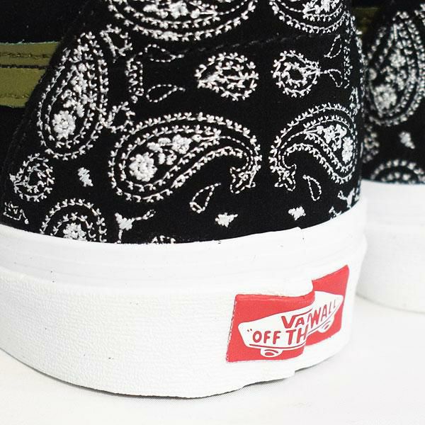 VANS バンズ Sk8-Low (Paisley Suede) Black