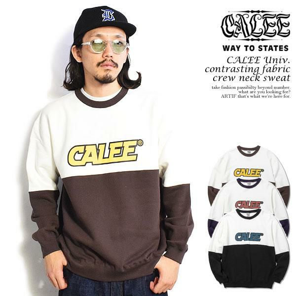 CALEE キャリー　スウェット　トレーナー　サイズM タグ付き 40％OFF SALE セール CALEE キャリー CALEE Univ. contrasting