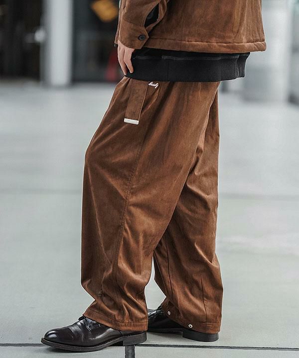 40％OFF SALE セール SUBCIETY サブサエティ SUEDE BAGGY PANTS