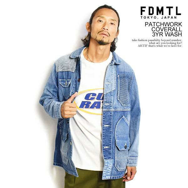 FDMTL ファンダメンタル PATCHWORK COVERALL 3YR WASH