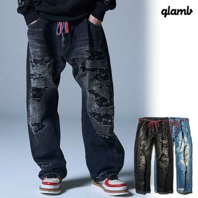 今だけ値下げ　【glamb】二ータックデニム 20％OFF SALE セール グラム パンツ glamb Knee Tuck Denim 二