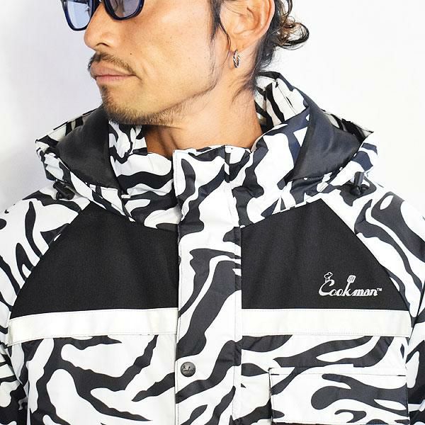 COOKMAN クックマン Freezer Jacket Zebra -WHITE-