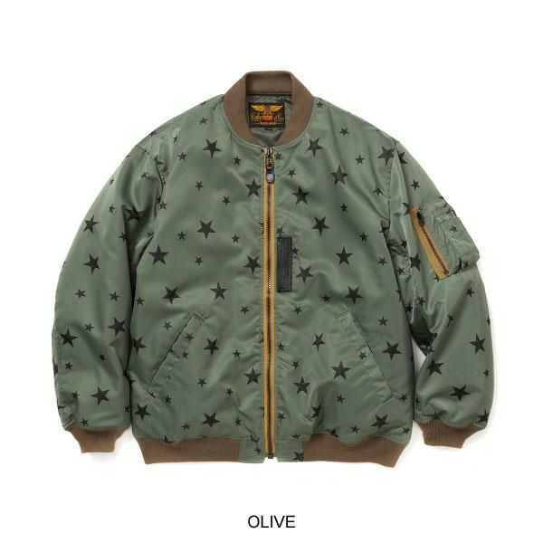 30％OFF SALE セール CALEE キャリー Allover star pattern MA-1 type