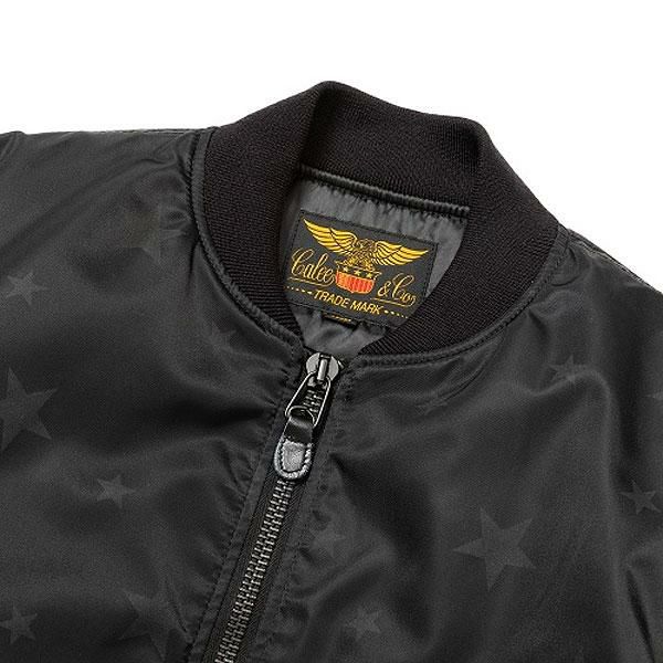 30％OFF SALE セール CALEE キャリー Allover star pattern MA-1 type flight jacket