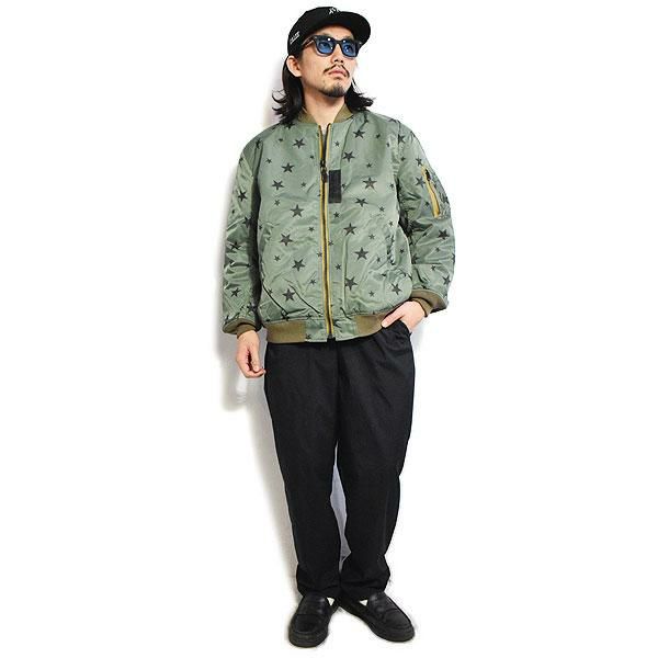 30％OFF SALE セール CALEE キャリー Allover star pattern MA-1 