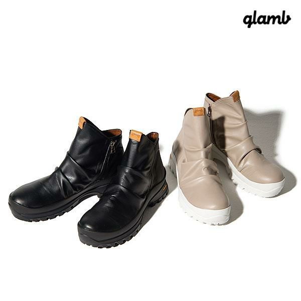 glamb グラム Side Zip Drape Boots