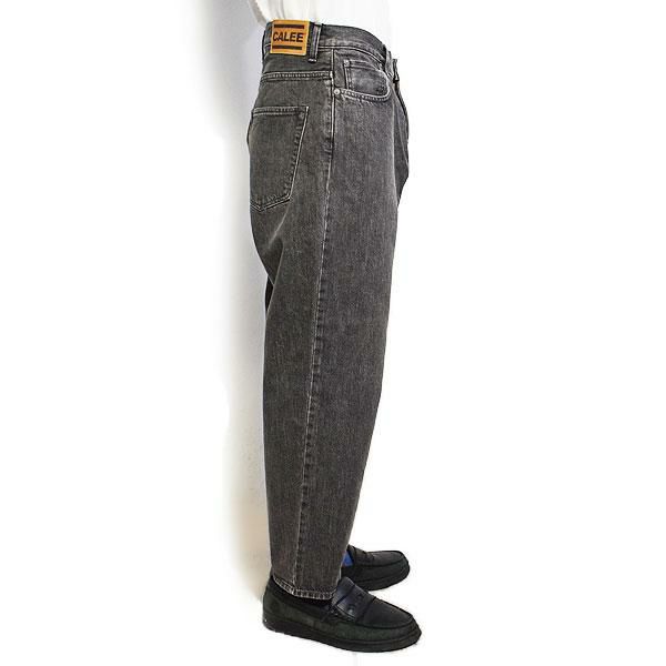 CALEE キャリー Vintage reproduct wide silhouette used denim pants 