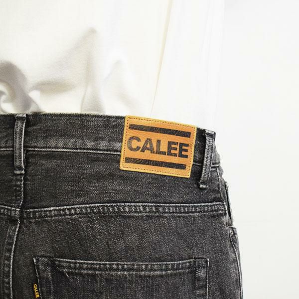 CALEE キャリー Vintage reproduct wide silhouette used denim pants 