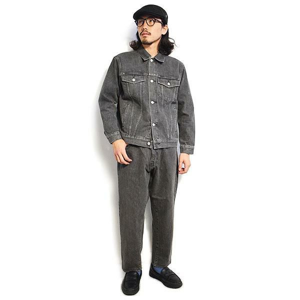 CALEE キャリー Vintage reproduct wide silhouette used denim