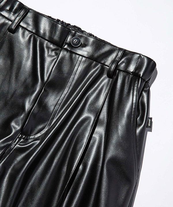 glamb グラム Synth Leather Baggy Slacks glamb グラム Synth Leather Baggy Slacks