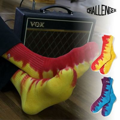 CHALLENGER チャレンジャー FLAME TIE DYE SOCKS