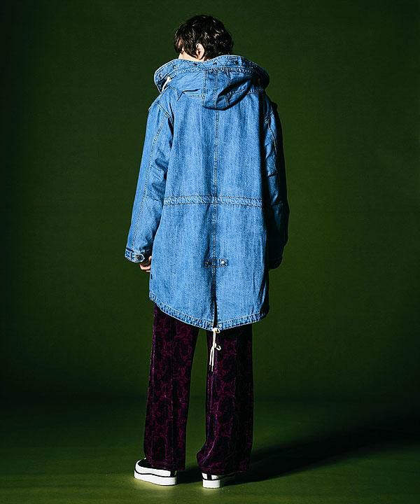 glamb グラム Denim High Neck Mods Coat