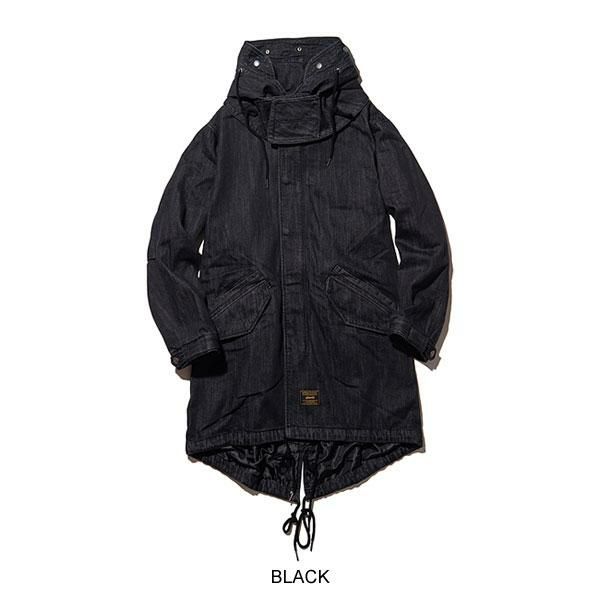 glamb グラム Denim High Neck Mods Coat
