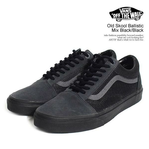 VANS バンズ Old Skool Ballistic Mix Black/Black