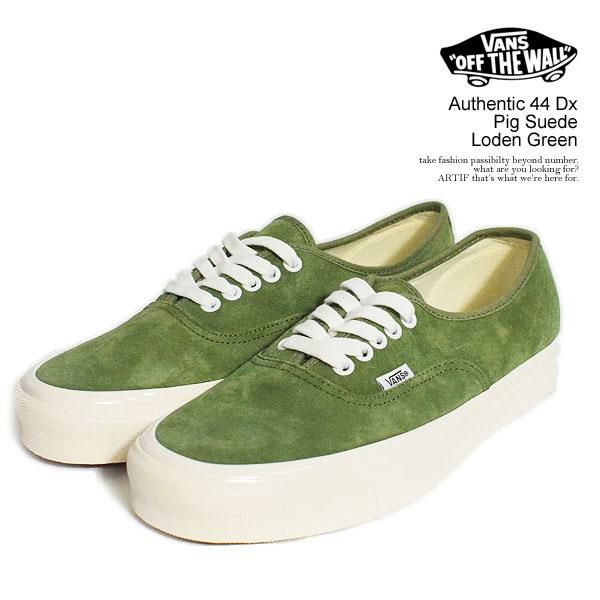 VANS バンズ Authentic 44 Dx Pig Suede Loden Green