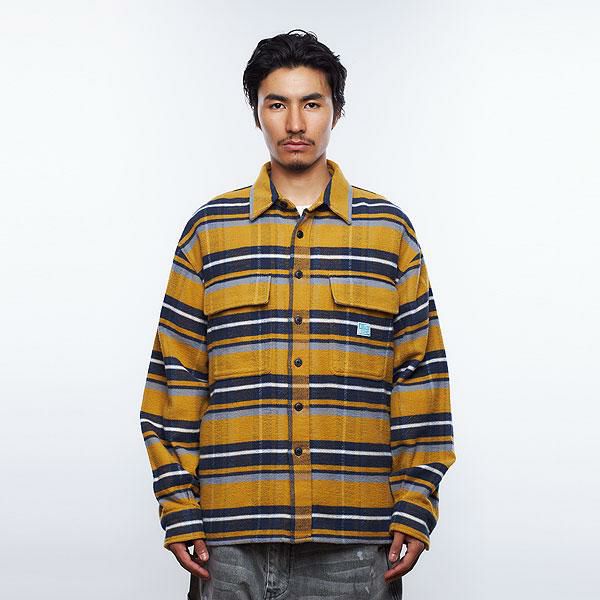 Liberaiders リベレイダース STRIPE FLANNEL SHIRT | PHYNAM