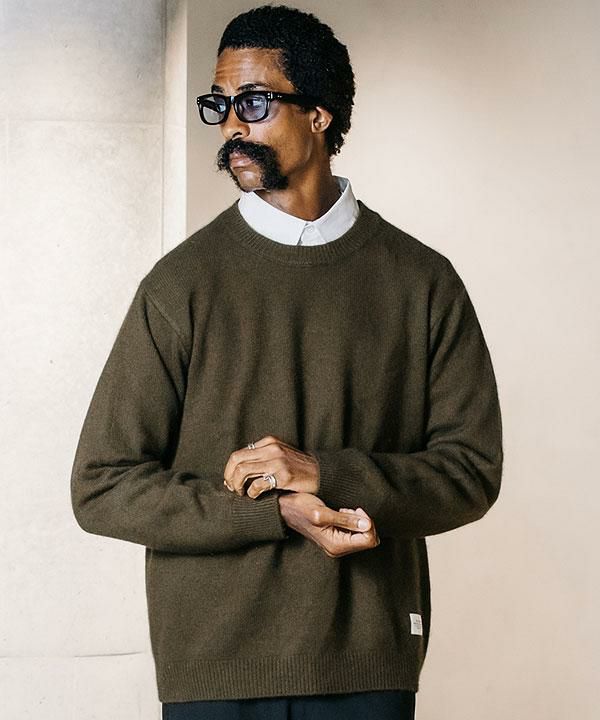 30%OFF SALE セール CRIMIE クライミー RACCOON CREW NECK KNIT