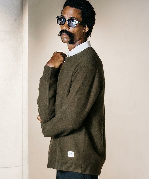 30%OFF SALE セール CRIMIE クライミー RACCOON CREW NECK KNIT