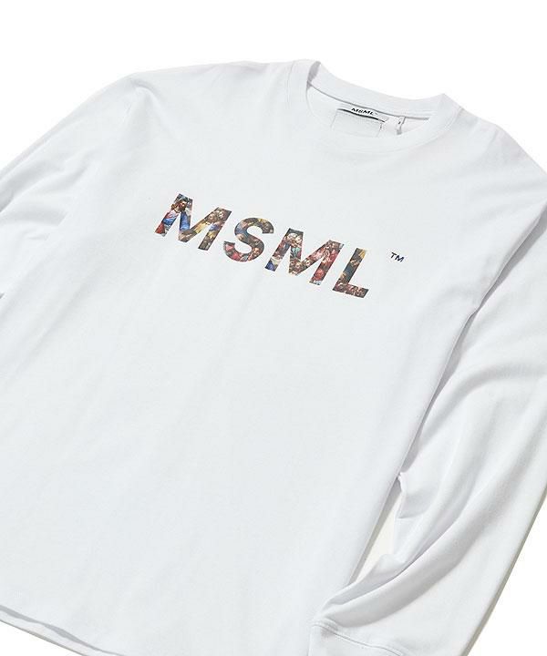 50％OFF SALE セール M.S.M.L エムエスエムエル ART GRAPHIC LOGO LONG SLEEVE T SHIRT msml