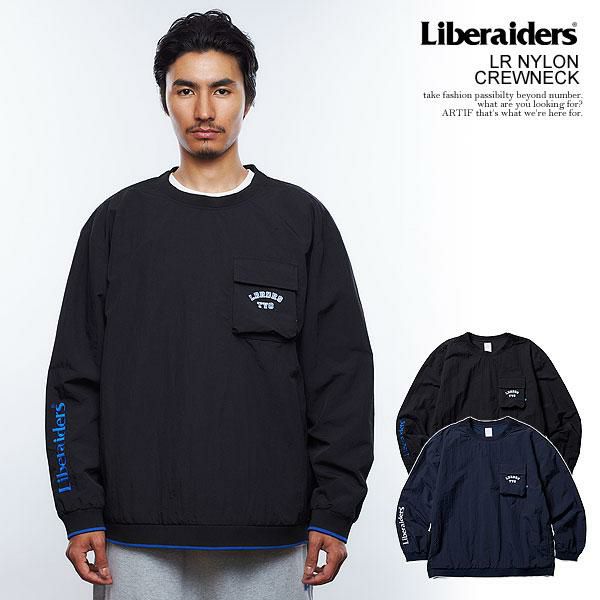 リベレイダース　ナイロンセットアップ　ネイビー 30％OFF SALE セール Liberaiders リベレイダース LR NYLON CREWNECK