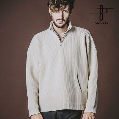 50%OFF SALE セール NO ID. ノーアイディー ハーフZIPニットPO