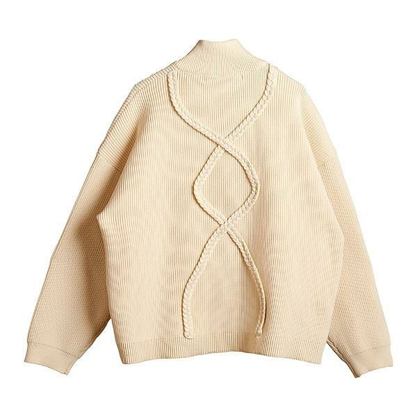 50%OFF SALE セール NO ID. ノーアイディー ハーフZIPニットPO