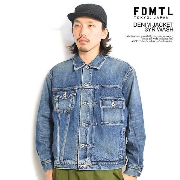 FDMTL ファンダメンタル DENIM JACKET 3YR WASH