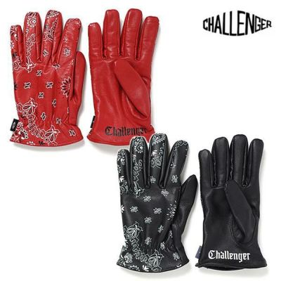 チャレンジャーCHALLENGER:チャレンジャー BANDANA LEATHER GLOVE