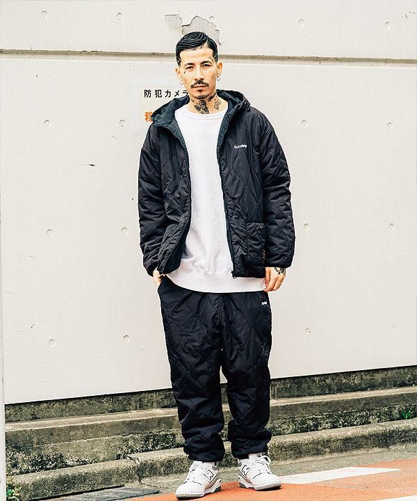 SUBCIETY サブサエティ REVERSIBLE QUILTED HOODY