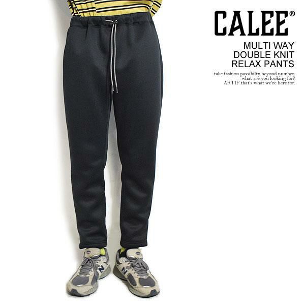 40％OFF SALE セール CALEE キャリー MULTI WAY DOUBLE KNIT RELAX PANTS