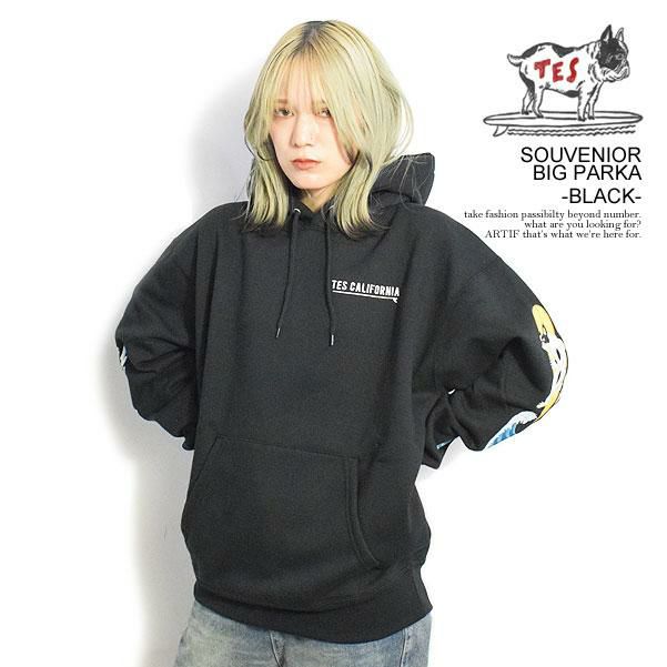 The Endless Summer エンドレスサマー TES SOUVENIOR BIG PARKA -BLACK-