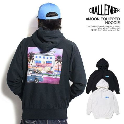 CHALLENGER×MOONEYES チャレンジャー ×MOON EQUIPPED HOODIE