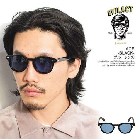 EVILACTイーブルアクト EYEWEAR サングラス ブラック ACE 楽天市場】EVILACT イーブルアクト EVILACT EYEWEAR ACE - BLACK