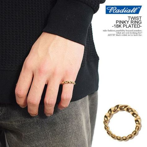 RADIALL ラディアル TWIST - PINKY RING -18K PLATED-