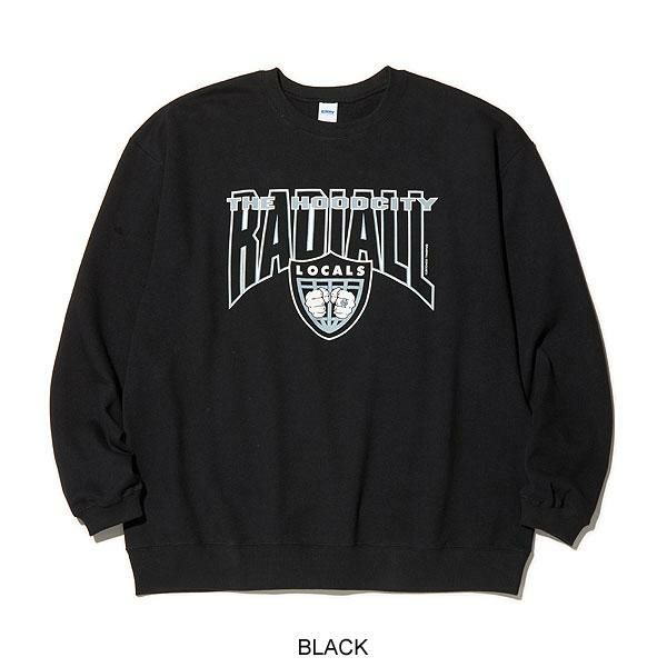 RADIALL ラディアル HOOD CITY - CREW NECK SWEATSHIRT L/S