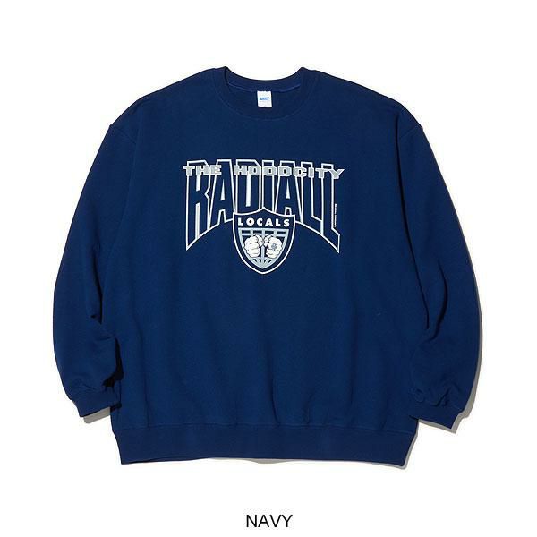 RADIALL ラディアル HOOD CITY - CREW NECK SWEATSHIRT L/S