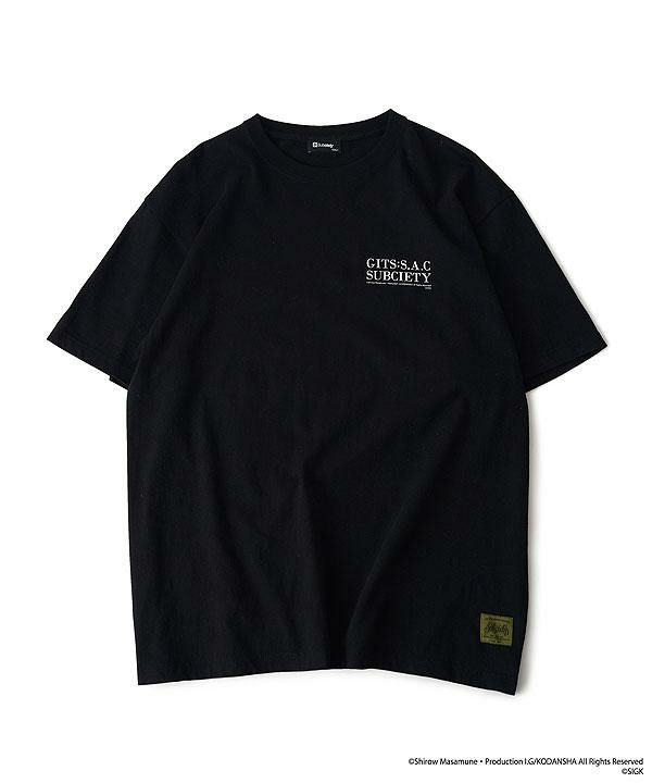 攻殻機動隊 STAND ALONE COMPLEX x Subciety SECTION9 TEE BLACK