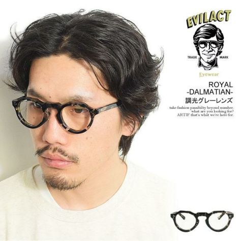 EVILACT EYEWEAR イーブルアクト アイウェア ROYAL -DALMATIAN- / 調光グレーレンズ