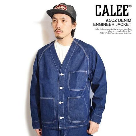 CALEE キャリー 9.5OZ DENIM ENGINEER JACKET