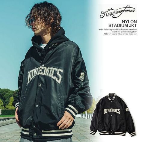 NINE MICROPHONES ナインマイクロフォンズ NYLON STADIUM JKT