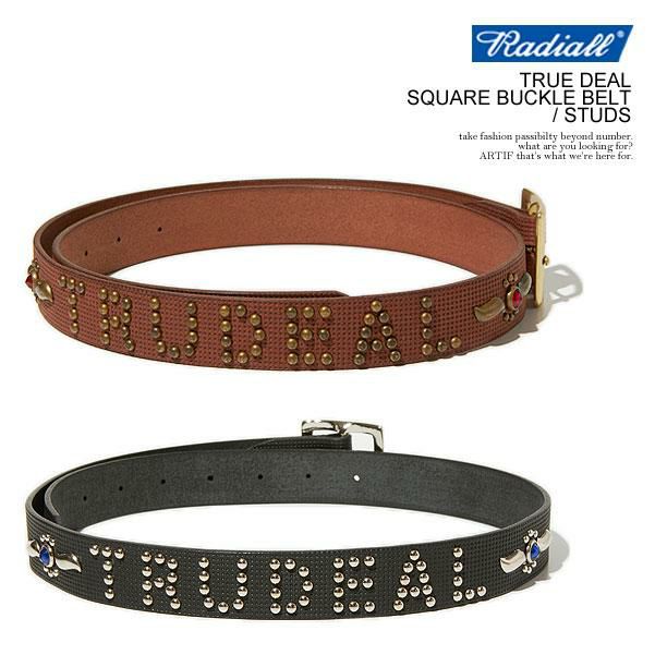 RADIALL ラディアル TRUE DEAL - SQUARE BUCKLE BELT / STUDS