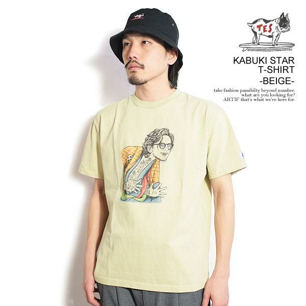 The Endless Summer TES エンドレスサマー KABUKI STAR T-SHIRT -BEIGE-