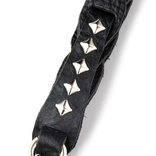 CALEE キャリー CHAIN LEATHER WRIST STRAP