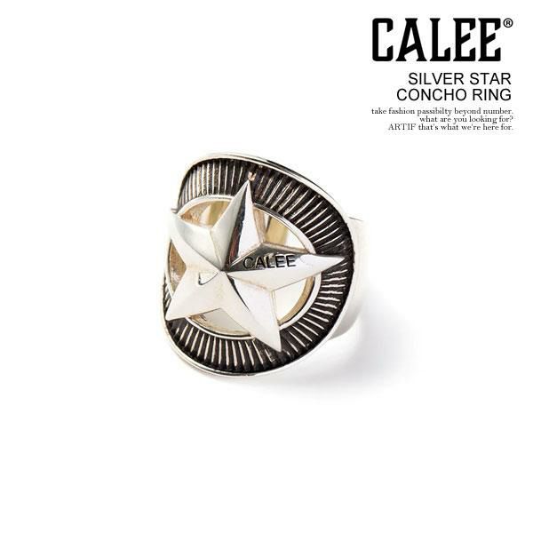 CALEE キャリー SILVER STAR CONCHO RING