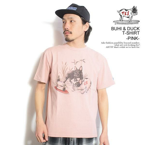 The Endless Summer エンドレスサマー TES BUHI DUCK T-SHIRT -PINK-