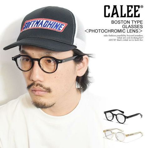 CALEE キャリー BOSTON TYPE GLASSES -PHOTOCHROMIC LENS-