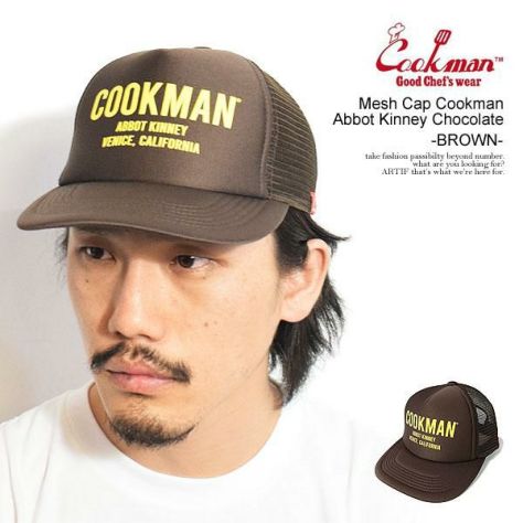 COOKMAN クックマン Mesh Cap Cookman Abbot Kinney Chocolate -BROWN-