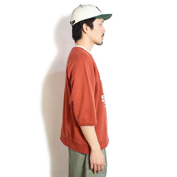 WEIRDO ウィアード TIKITIKI SURF CLUB - S/S SWEAT -ORANGE-